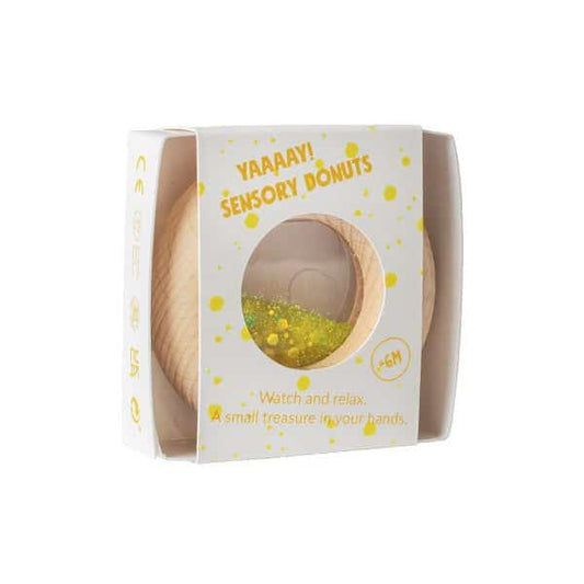 Petit Boum - Sensorikspielzeug Calm Donut - Gelb