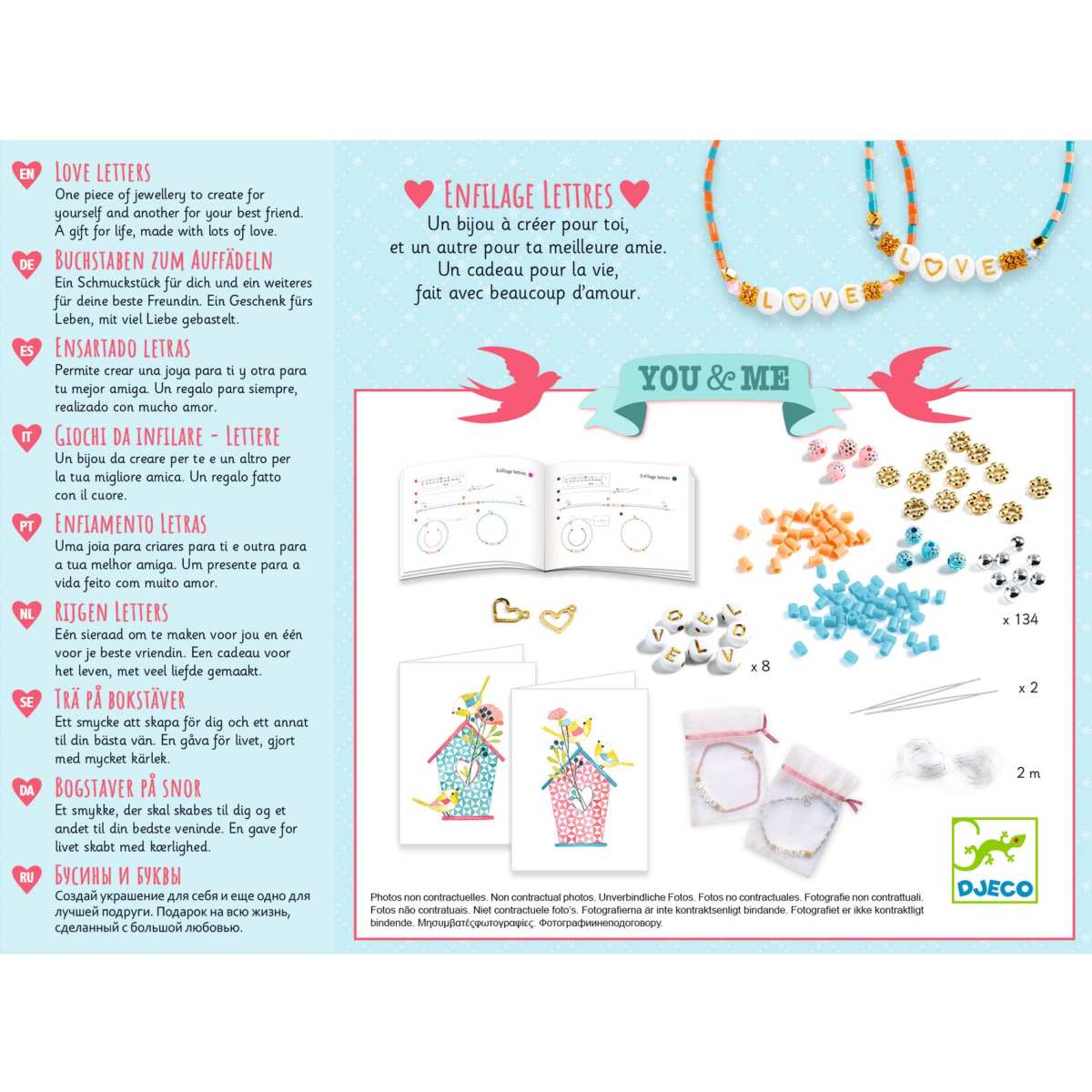 Djeco - Schmuck basteln: Buchstaben Bild 2