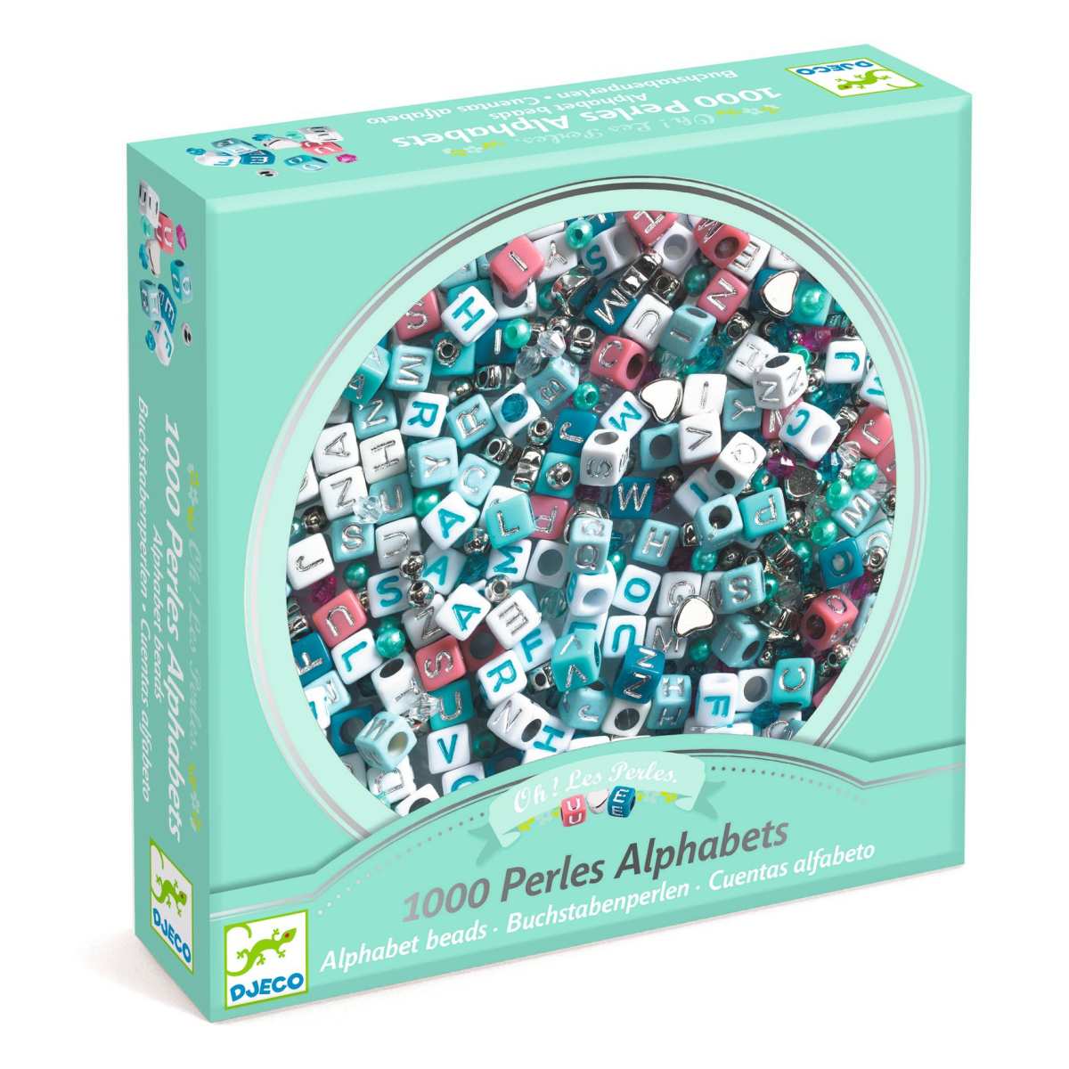 Djeco - Schmuck basteln: Buchstaben Silber - DJ00030-B3D-RVB_1200