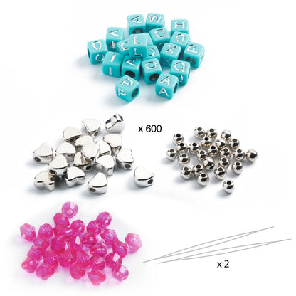 Djeco - Schmuck basteln: Buchstaben Silber - DJ00030-C1-RVB_1200