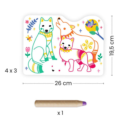 Djeco - Ausmalbilder 3-6: Waldfamilien Bild 5