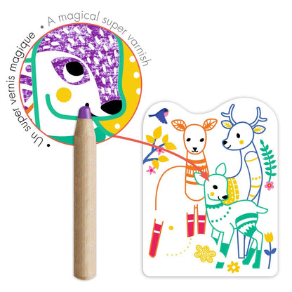 Djeco - Ausmalbilder 3-6: Waldfamilien Bild 6