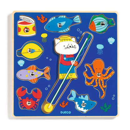 Djeco - Puzzle: 2in1 Puzz & Fish Color - DJ01080-C-RVB_1200