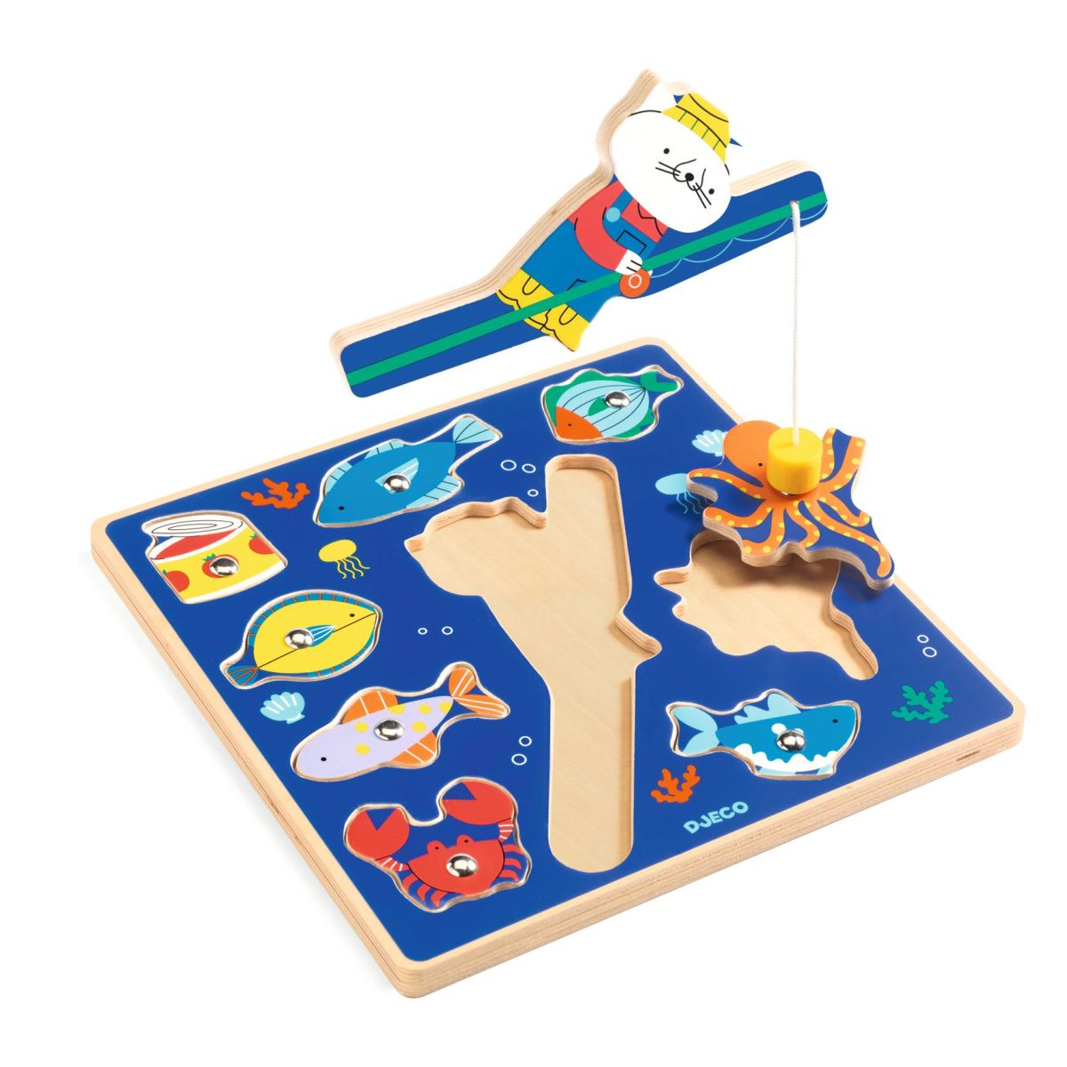 Djeco - Puzzle: 2in1 Puzz & Fish Color - DJ01080-C1-RVB_1200