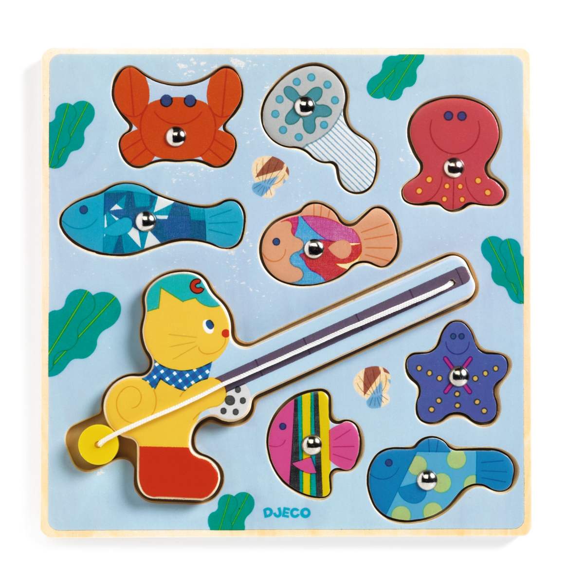 Djeco - Puzzle: 2in1 Puzz & Fish Bariolo - DJ01082-C-RVB_1200