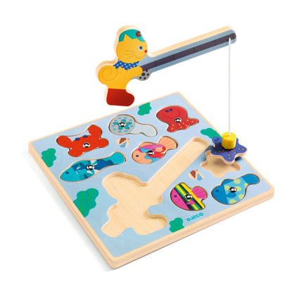 Djeco - Puzzle: 2in1 Puzz & Fish Bariolo - DJ01082-C1-RVB_1200