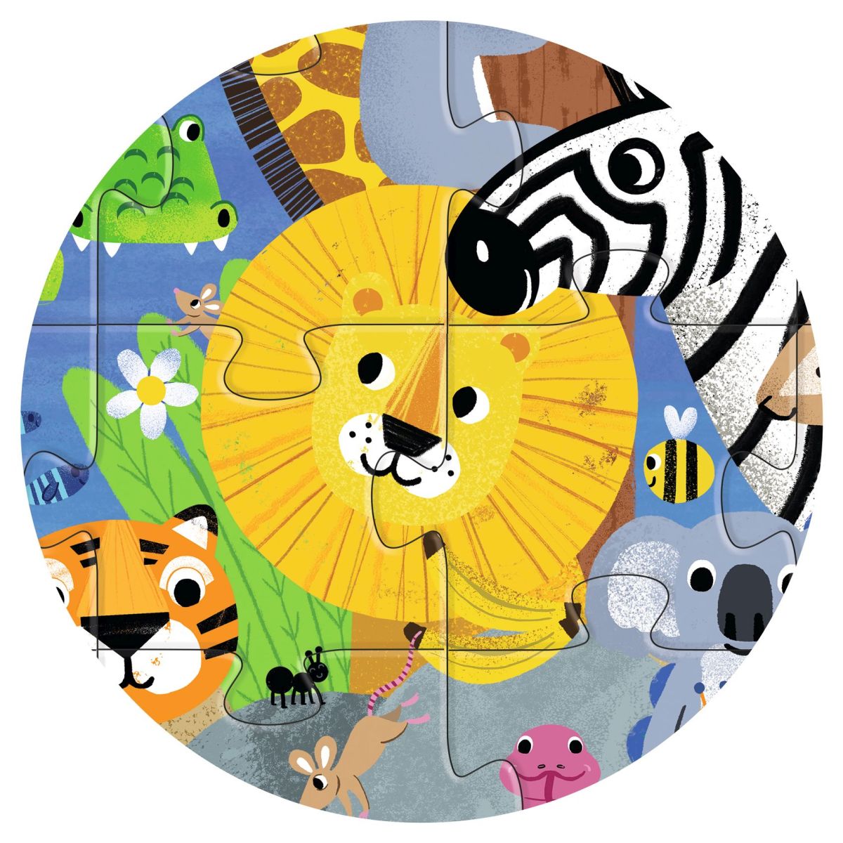 Djeco - Bodenpuzzle: 1 bis 10 Dschungel - 54 Teile Bild 4