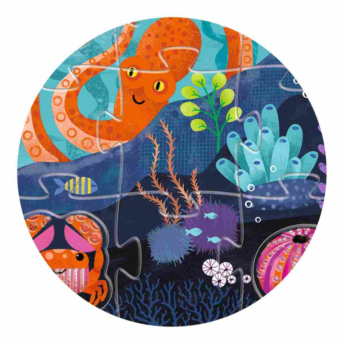 Djeco - Puzzle: Tactilo Meer - 24 + 8 Teile Bild 4