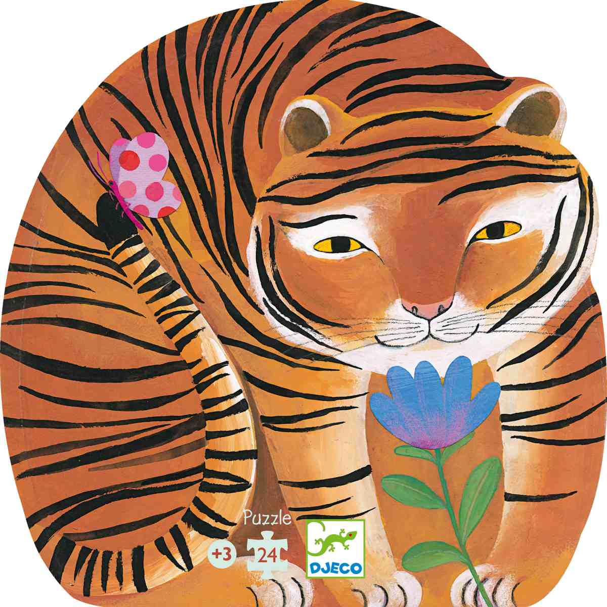 Djeco - Puzzle: Tiger - 24 Teile - DJ07201-B-RVB_1200