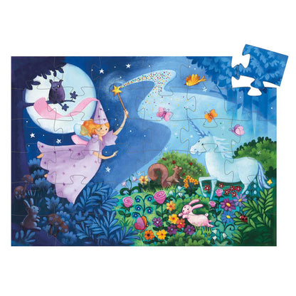Djeco - Puzzle: Fee und Einhorn - 36 Teile Bild 4