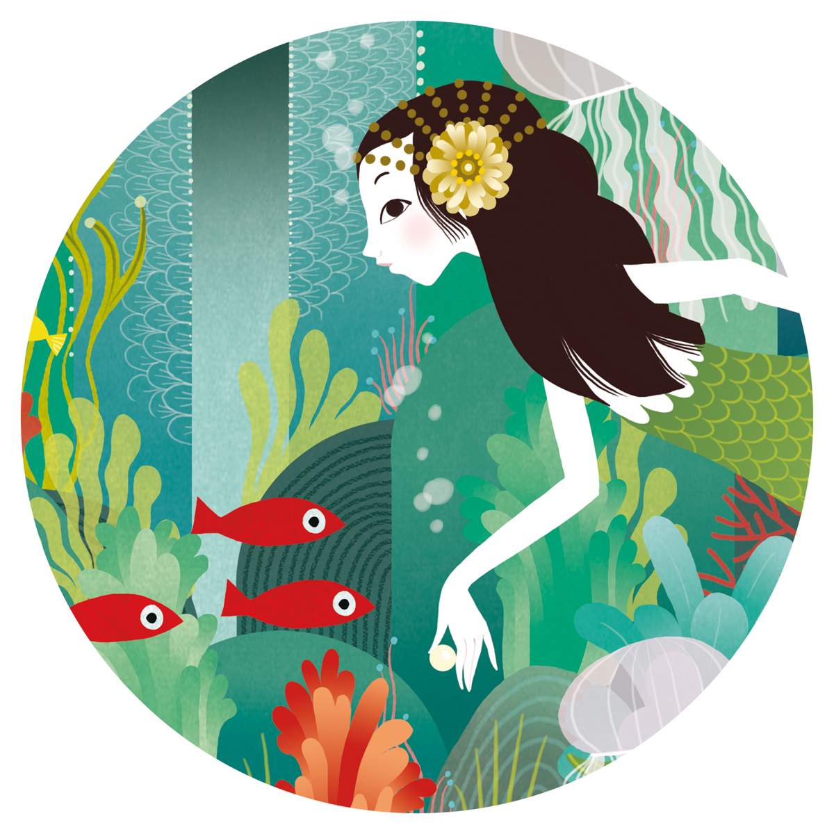 Djeco - Puzzle: Meerjungfrau - 54 Teile Bild 7