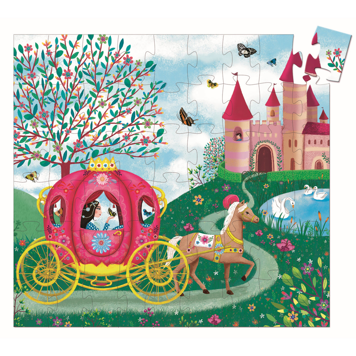 Djeco - Puzzle: Die Kutsche von Elise - 54 Teile - DJ07254_1200