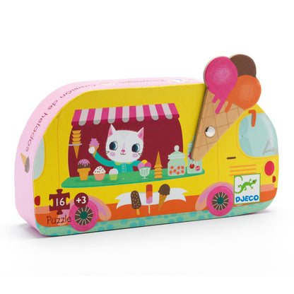 Djeco - Puzzle: Eiswagen - 16 Teile Bild 3