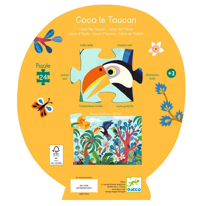 Djeco - Puzzle: Tukan - 24 Teile - DJ07283-B2-RVB_1200