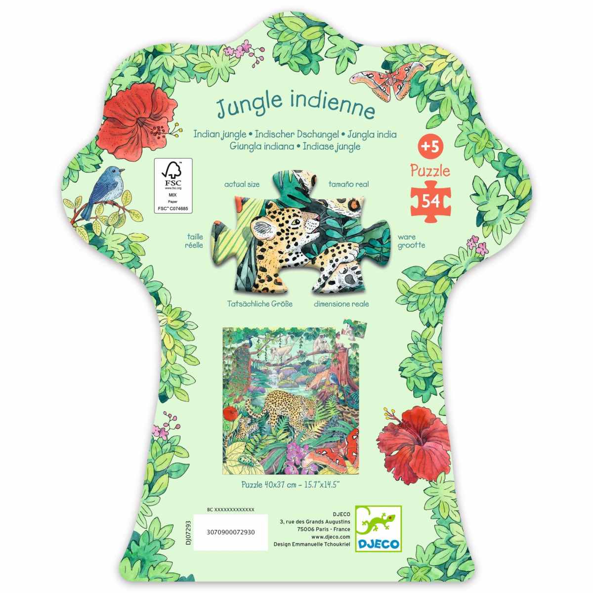 Djeco - Puzzle - Indischer Dschungel - DJ07293-B2-RVB_1200