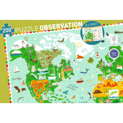 Djeco - Wimmelpuzzle: Weltreise - 200 Teile Bild 2
