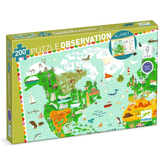 Djeco - Wimmelpuzzle: Weltreise - 200 Teile Bild 3