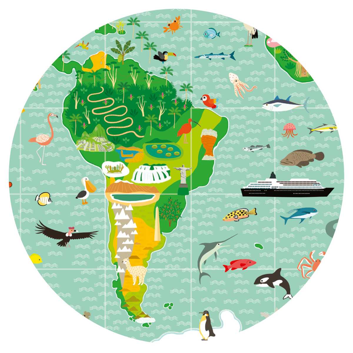 Djeco - Wimmelpuzzle: Weltreise - 200 Teile Bild 6