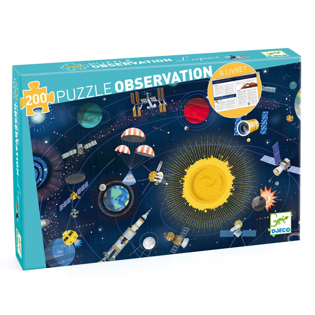 Djeco - Wimmelpuzzle: Der Weltraum - 200 Teile - DJ07413-B-3D-RVB_1200