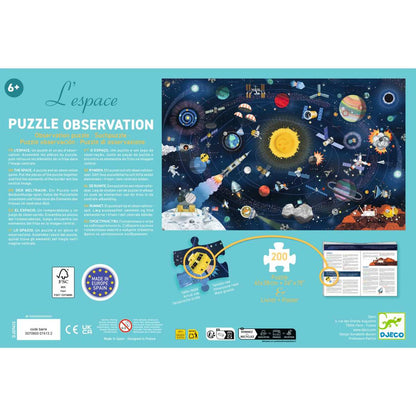 Djeco - Wimmelpuzzle: Der Weltraum - 200 Teile - DJ07413-B2-RVB_1200