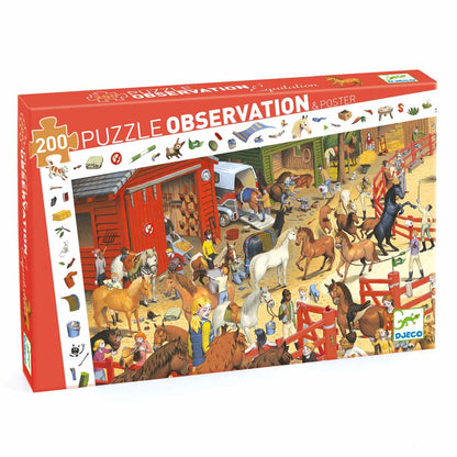 Djeco - Wimmelpuzzle: Pferde - 200 Teile - DJ07454-B-3D-RVB_1200