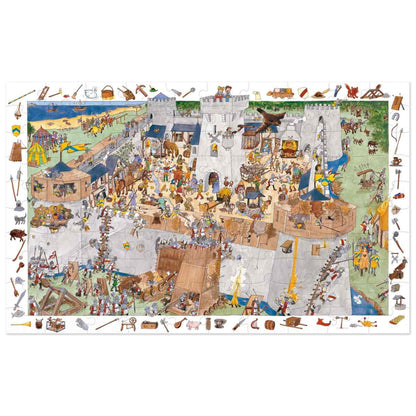 Djeco - Wimmelpuzzle: Die Burg - 100 Teile - DJ07503-C-RVB_1200