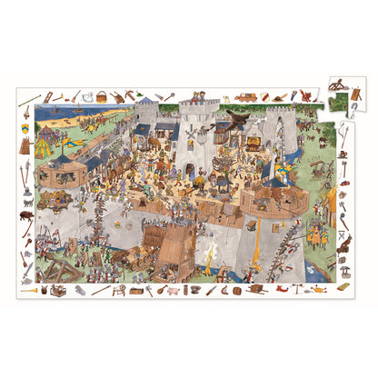Djeco - Wimmelpuzzle: Die Burg - 100 Teile - DJ07503_1200