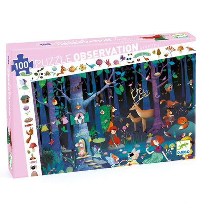 Djeco - Wimmelpuzzle: Der verwunschene Wald - 100 Teile - DJ07504-B-3D-RVB_1200