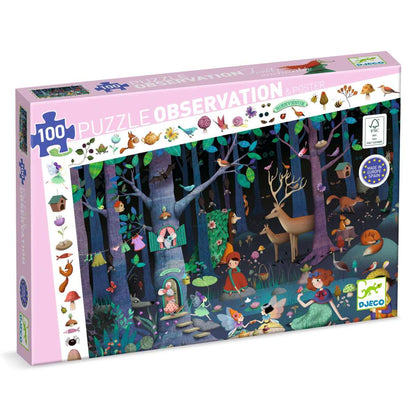 Djeco - Wimmelpuzzle: Der verwunschene Wald - 100 Teile - DJ07504-B3D-RVB_1200