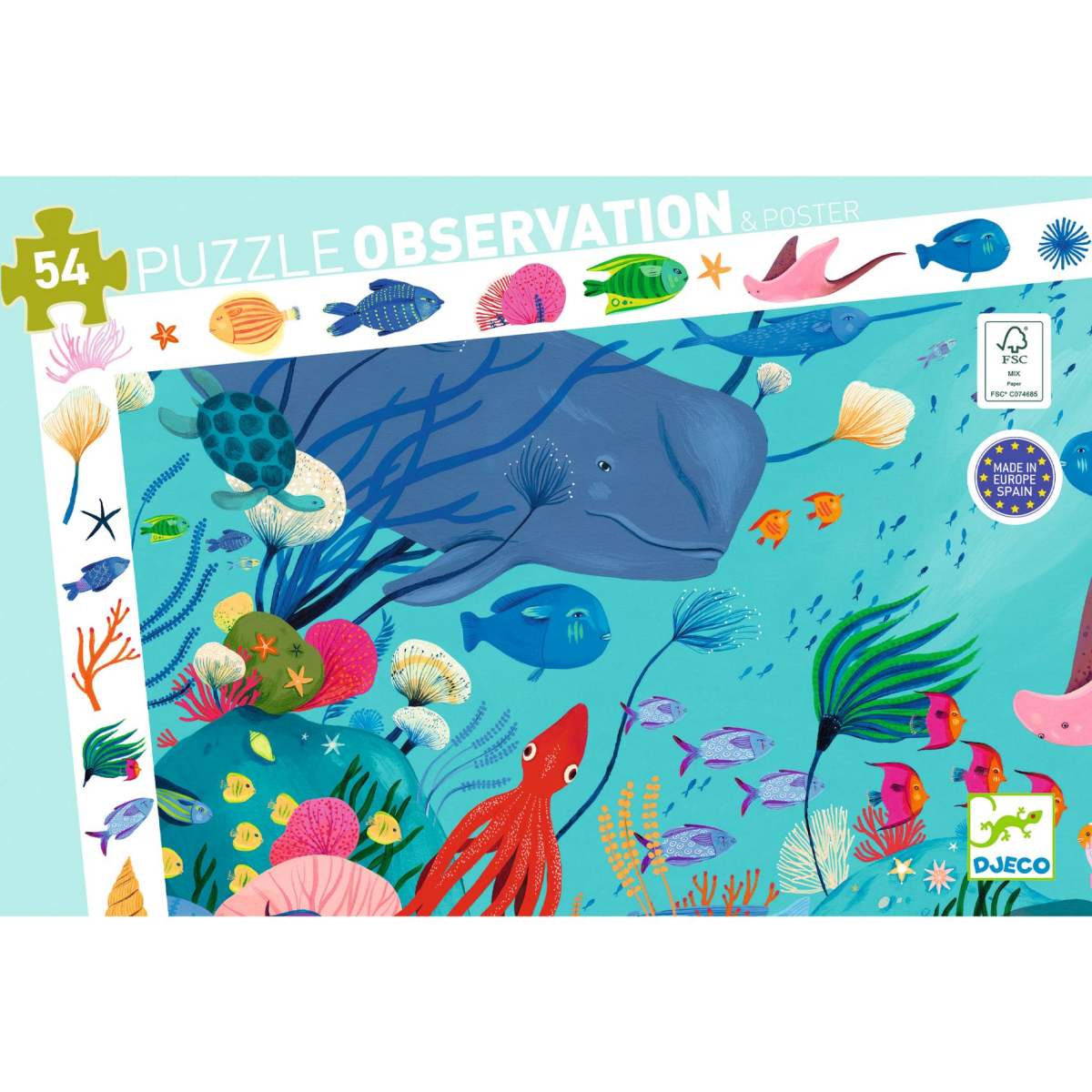 Djeco - Wimmelpuzzle: Das Meer - 54 Teile - DJ07562-B-RVB_1200