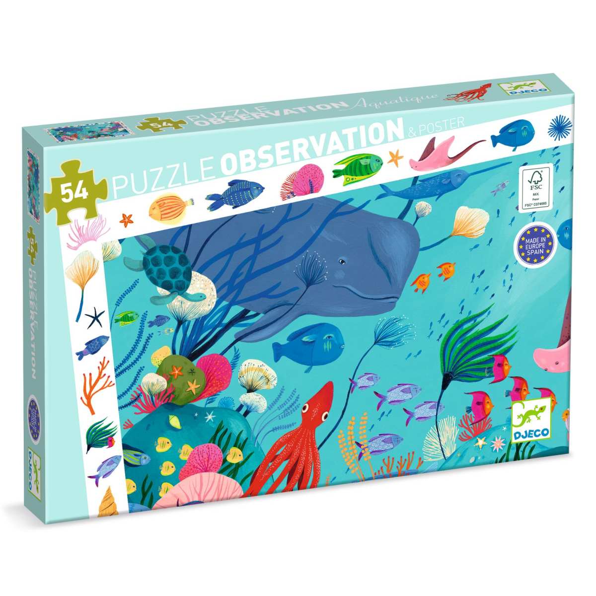 Djeco - Wimmelpuzzle: Das Meer - 54 Teile - DJ07562-B3D-RVB_1200