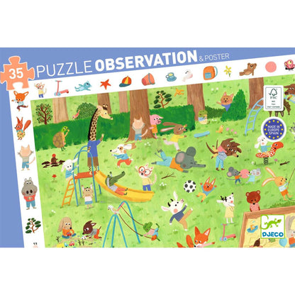 Djeco - Wimmelpuzzle: Spielplatz - 35 Teile Bild 1