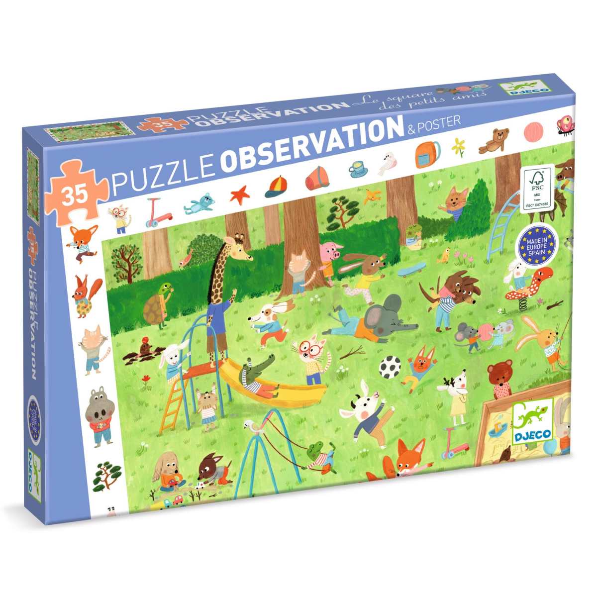 Djeco - Wimmelpuzzle: Spielplatz - 35 Teile Bild 2