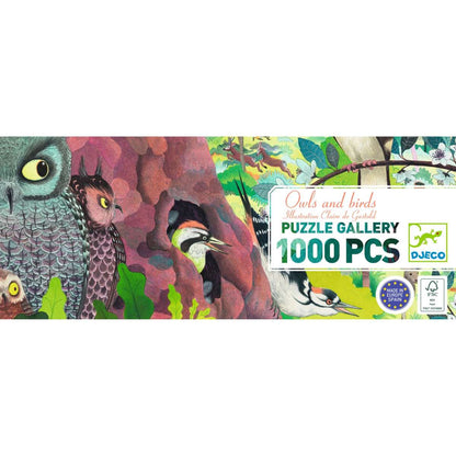 Djeco - Puzzle Gallery: Owls and birds - 1000 Teile - DJ07644-B-RVB_1200