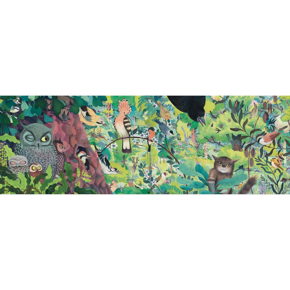 Djeco - Puzzle Gallery: Owls and birds - 1000 Teile - DJ07644-C-RVB_1200