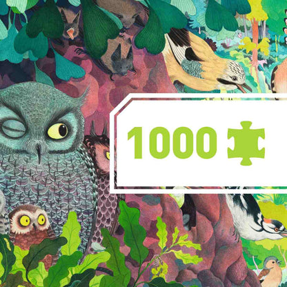 Djeco - Puzzle Gallery: Owls and birds - 1000 Teile - DJ07644-C1-RVB_1200