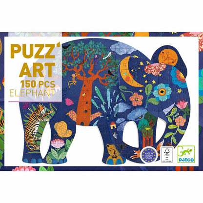 Djeco - Puzzle: Puzz'Art Elefant - 150 Teile Bild 2