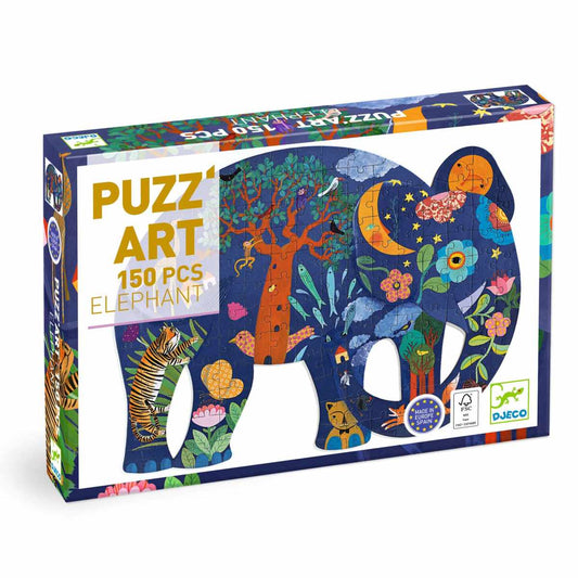 Djeco - Puzzle: Puzz'Art Elefant - 150 Teile Bild 3