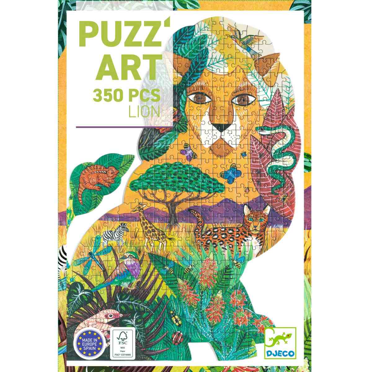 Djeco - Puzzle: Puzz'Art Löwe - 350 Teile - DJ07660-B-RVB_1200