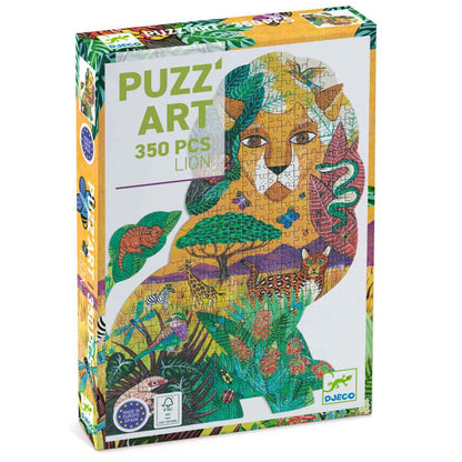 Djeco - Puzzle: Puzz'Art Löwe - 350 Teile - DJ07660-B3D-RVB_1200