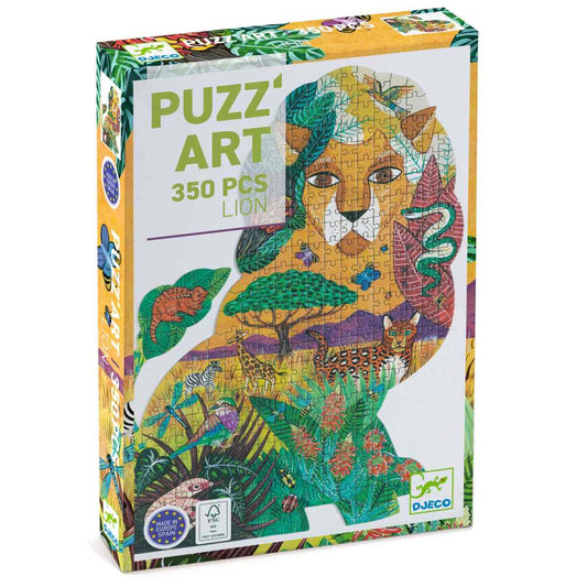 Djeco - Puzzle: Puzz'Art Löwe - 350 Teile - DJ07660-B3D-RVB_1200