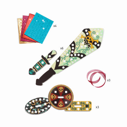 Djeco - DIY: Mosaik Piratenschwerter Bild 8