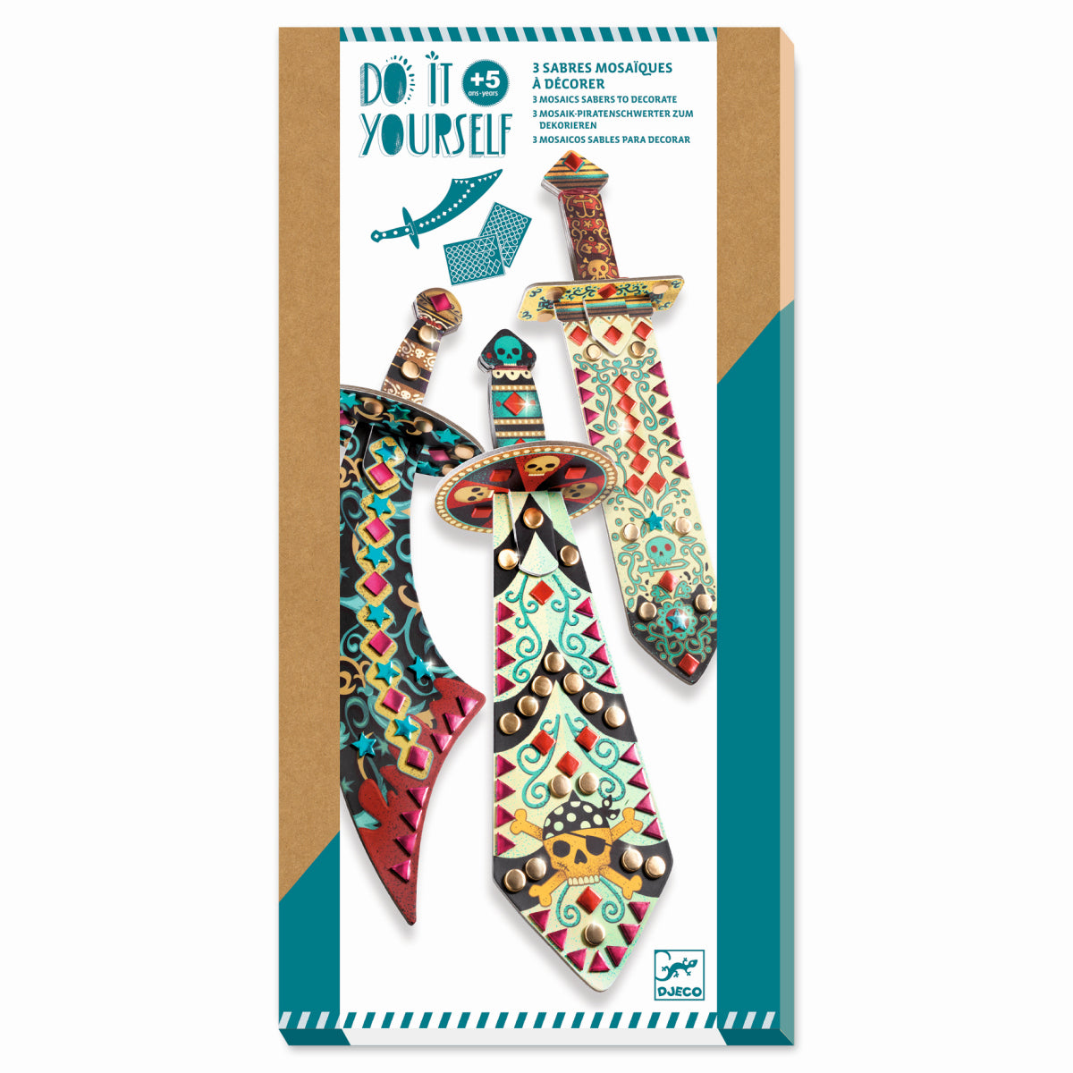 Djeco - DIY: Mosaik Piratenschwerter Bild 11
