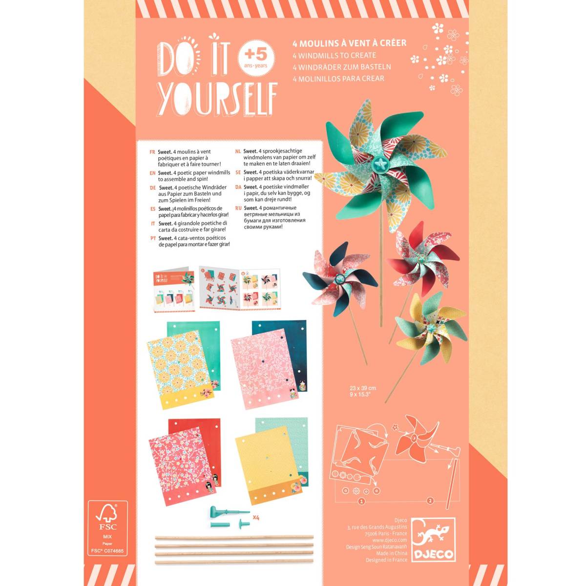 Djeco - DIY: Windräder Sweet Bild 2
