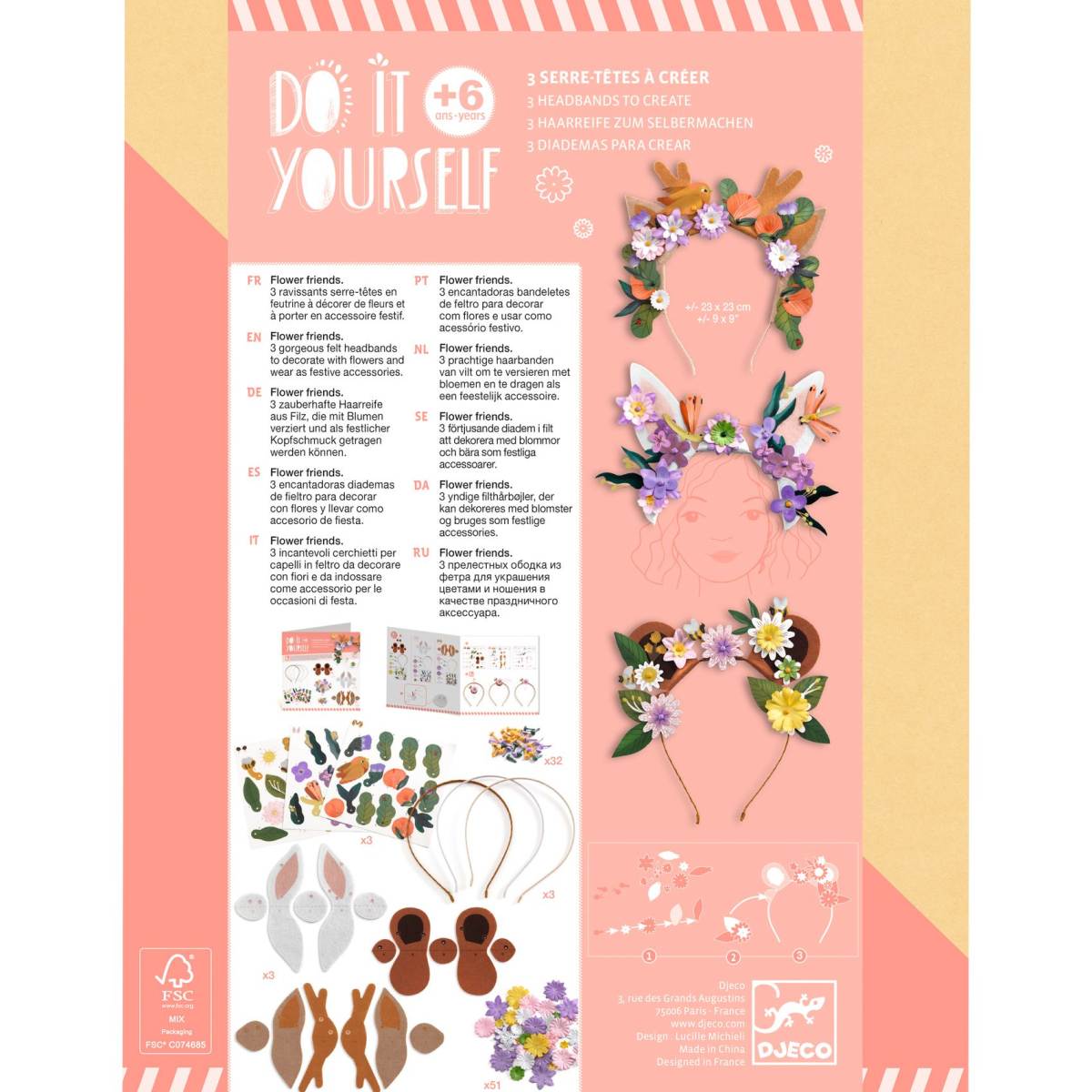 Djeco - DIY: Haarreif Flower Friends - DJ07927-B2-RVB_1200