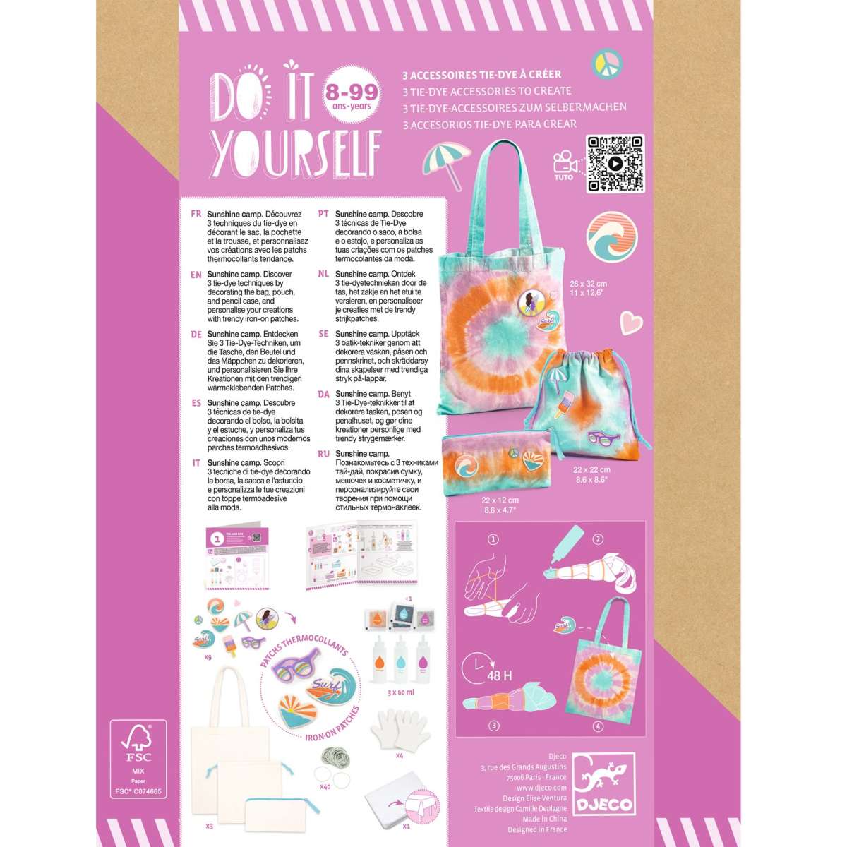 Djeco - DIY: Batik-Set Taschen Bild 5