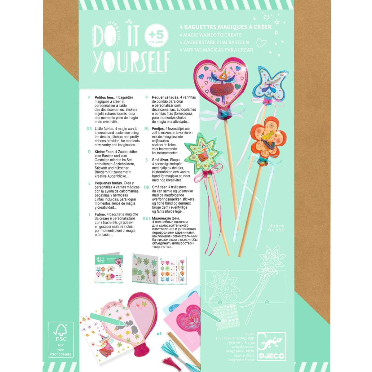 Djeco - DIY: Zauberstäbe Kleine Feen Bild 2