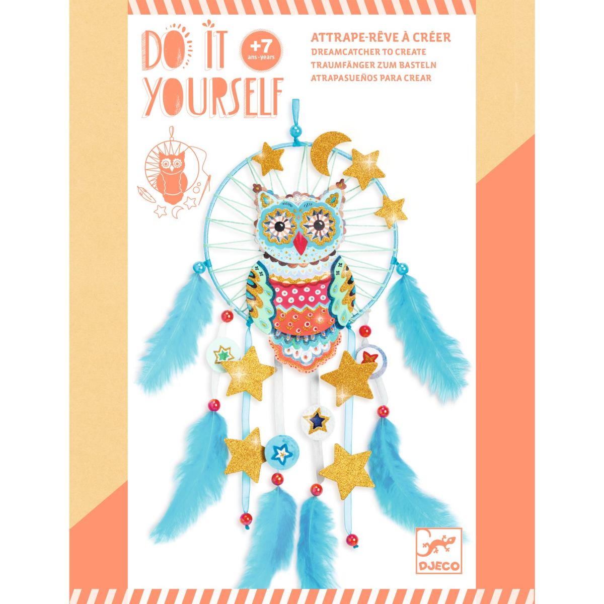 Djeco - DIY: Traumfänger Goldene Eule Bild 1