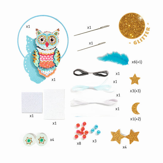 Djeco - DIY: Traumfänger Goldene Eule Bild 10