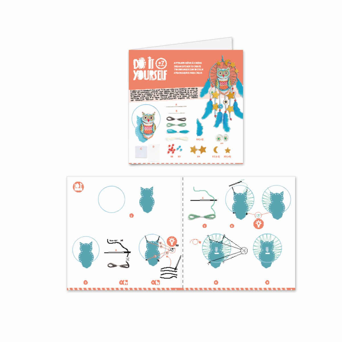Djeco - DIY: Traumfänger Goldene Eule Bild 12